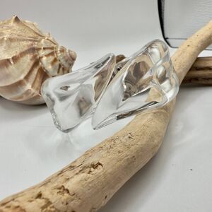 60's Vintage Clear Lucite Hinged Clamper Bracelet